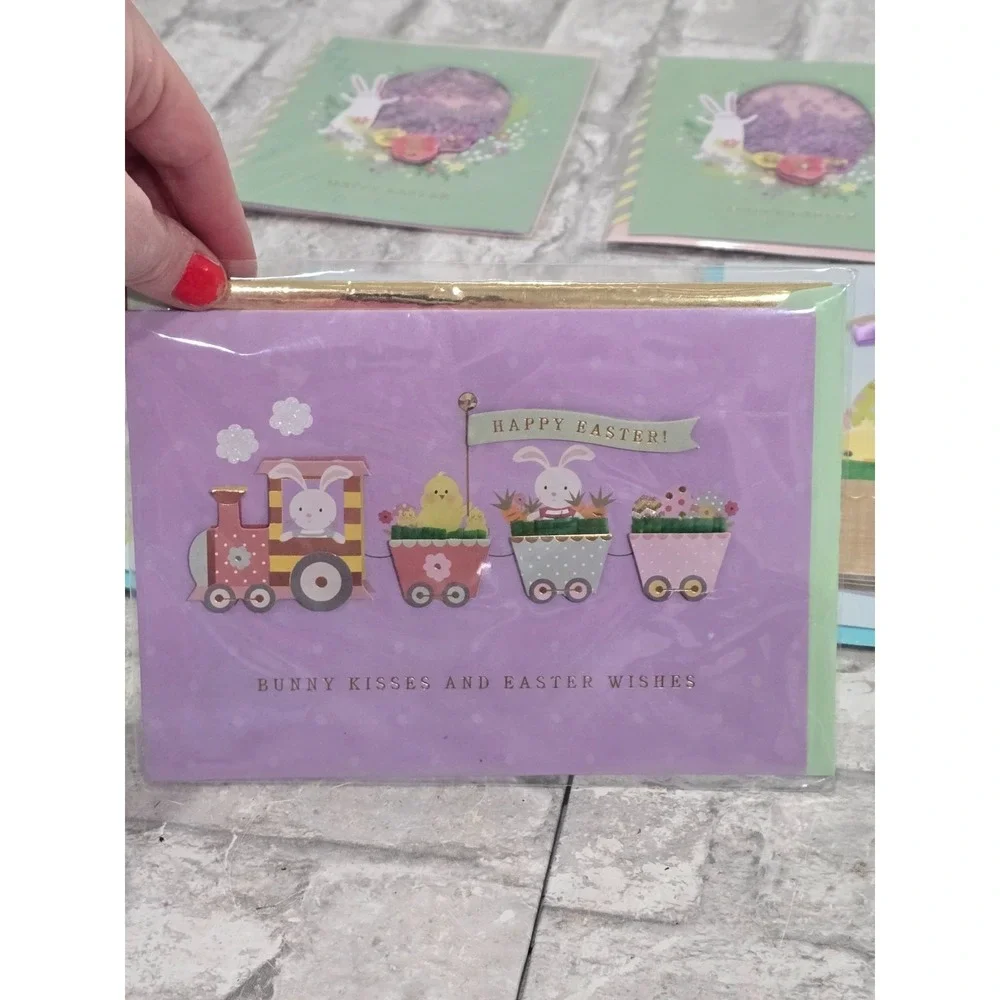 Roberts and Reid Easter Cards Lot‎ of 7 cards with envelopes 3D 2D